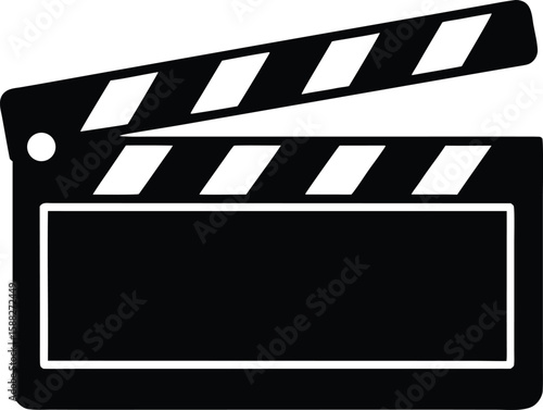 clapperboard vector icon.