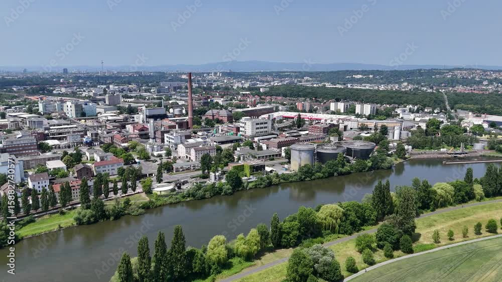 Flug über Frankfurt-Fechenheim Flug über Frankfurt-Fechenheim