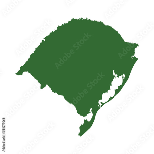 Rio Grande do Sul green map