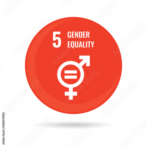 SDGs Gender Equality round icon