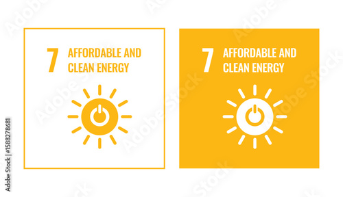 SDGs Clean Energy square icon
