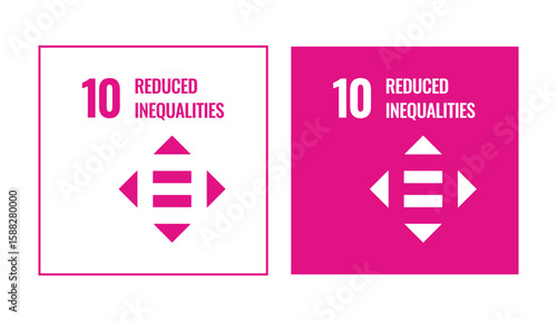SDGs Reduced Inequality square icon
