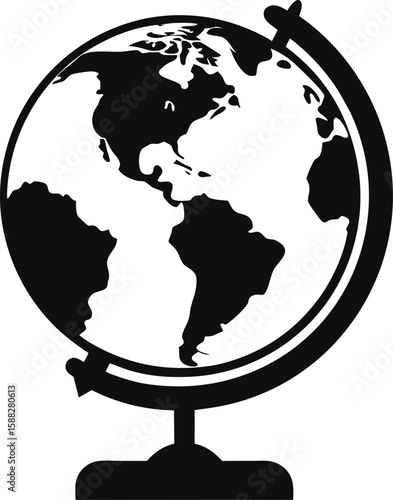 Wall Clock Silhouette Vector Icon