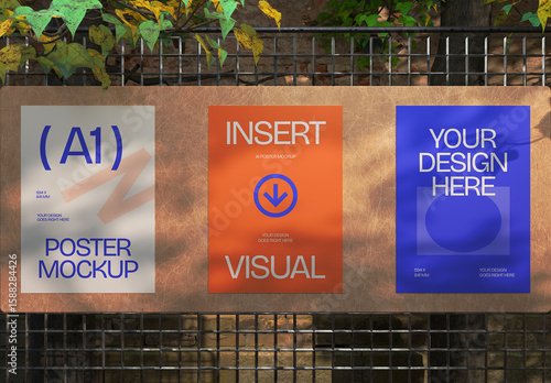 Street Wall Poster Mockup