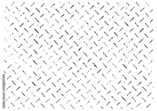 Back Grunge steel floor plate background in vitage light