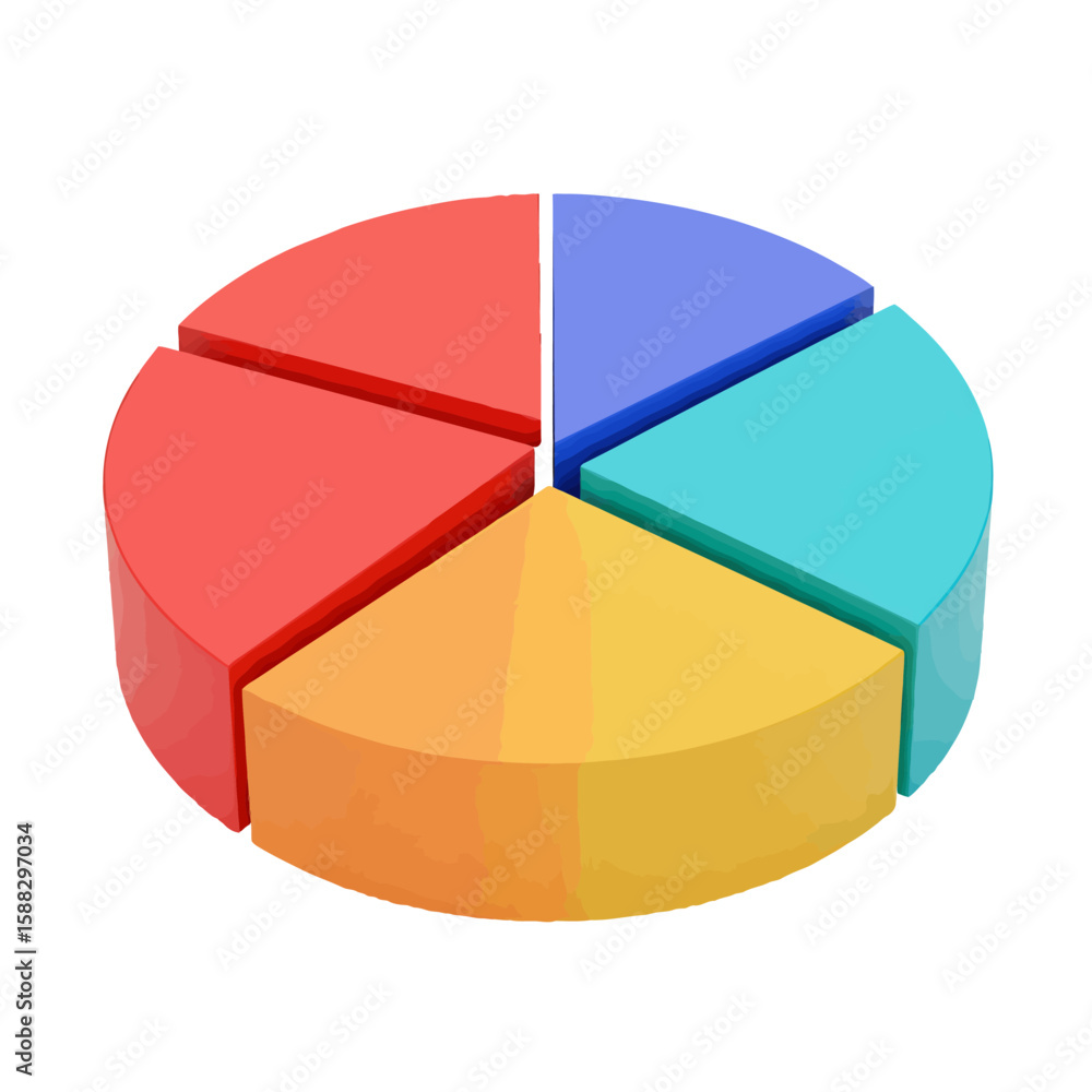 Pie Chart Illustration Pie Chart Illustration