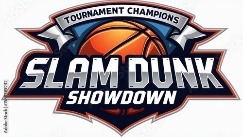 A basketball slam dunk competition .
