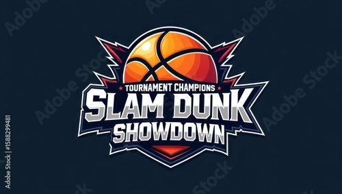 Basketball tournament  design for slam dunk showdown.