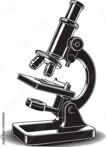 Isolated scientific research microscope for medical education