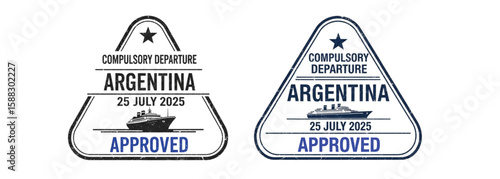 Argentina Compulsory Departure Approved Stamp 2025 – Travel Exit Visa Date
