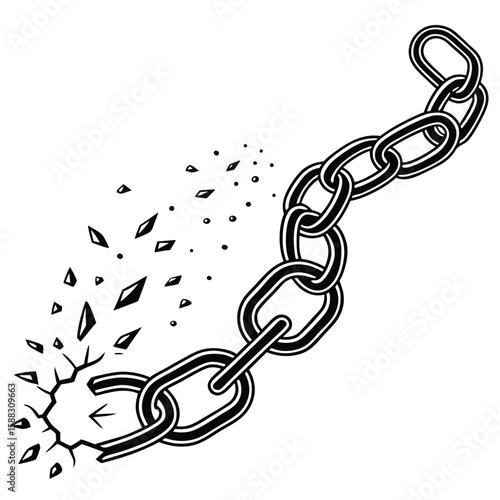 Breaking Free From Restrictions Symbolizing Liberation and Hope for a New Beginning