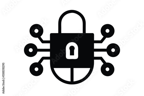 data encryption vector icon