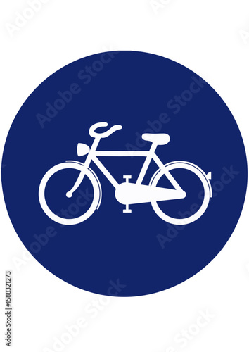 road sign cycle lane