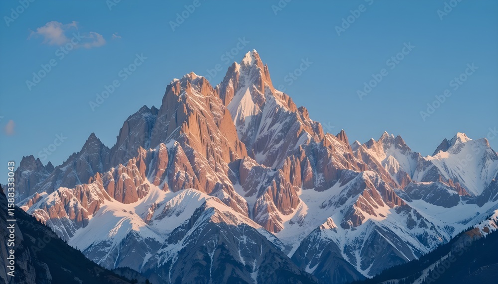 Obraz premium Original name(s): Sun-kissed Peaks.png