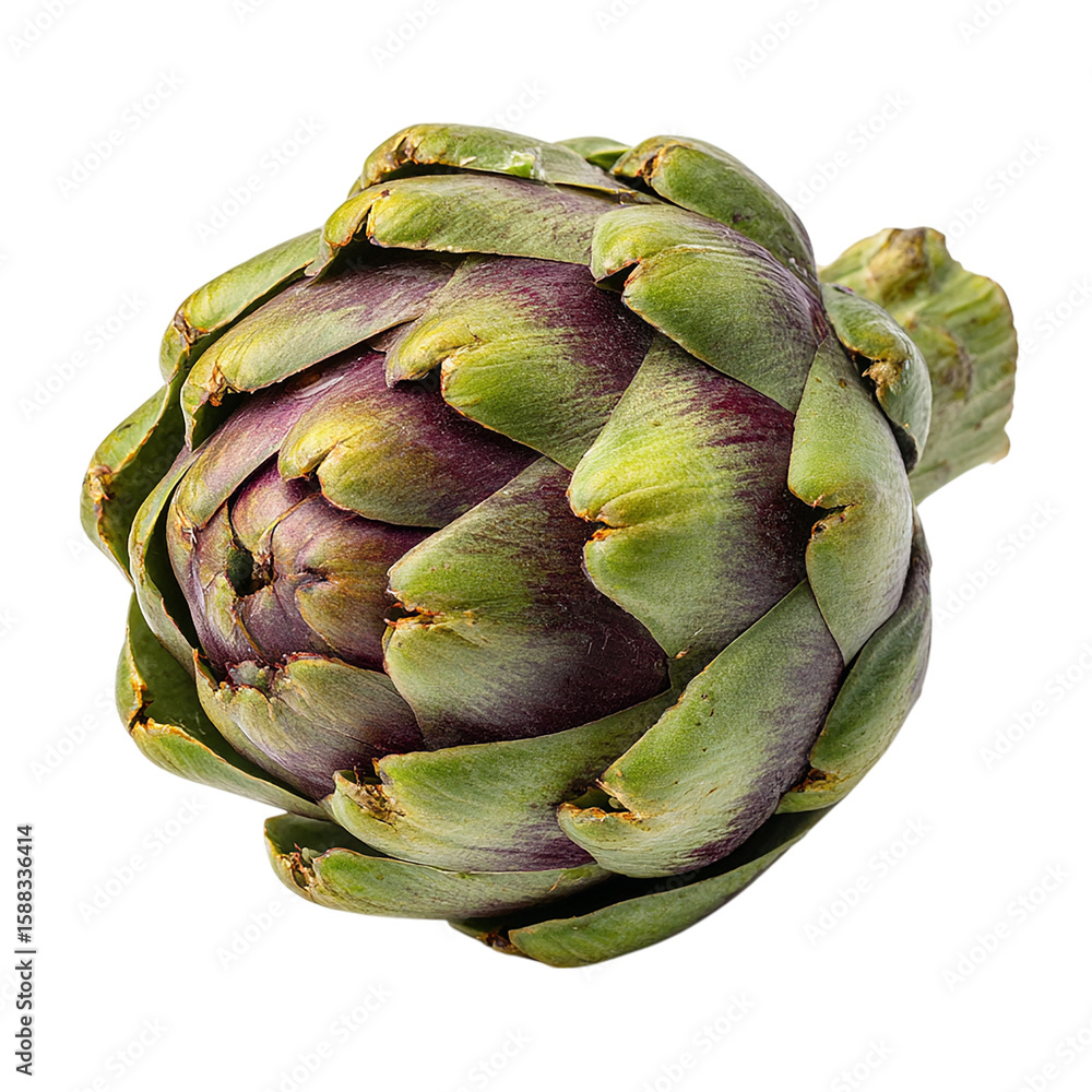 Fototapeta premium Fresh Artichoke Vegetable on transparent background