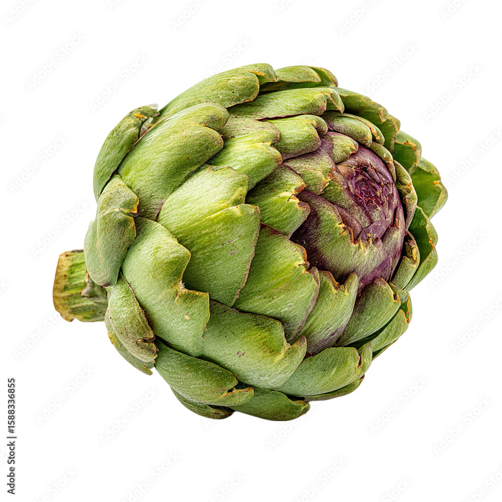 Fototapeta premium Fresh Artichoke Vegetable on transparent background