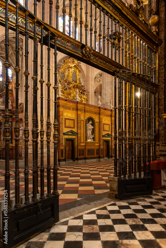 Foto Wooden Grills and Ambulatory, Segovia Cathedral