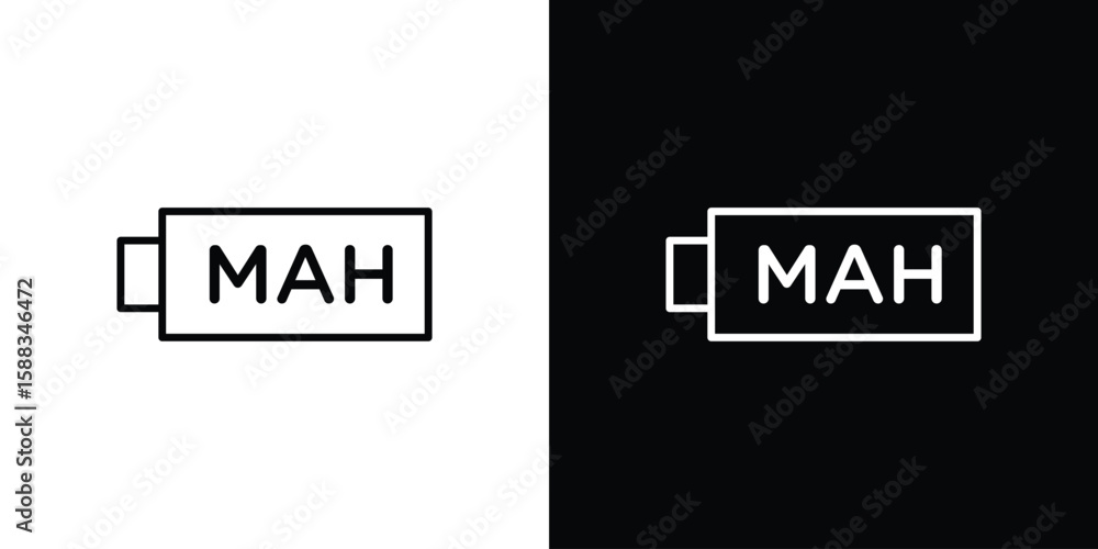 Obraz premium mAh icon. Thin linear web icons