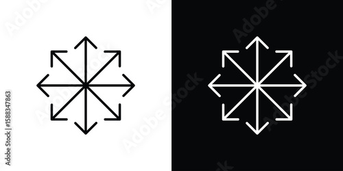 Versatile icon. Thin linear web icons