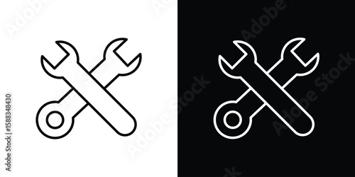 Tools icon. Thin linear web icons