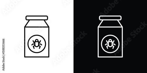 Pesticide icon. Thin linear web icons
