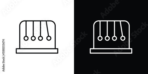 Perpetual motion icon. Thin linear web icons