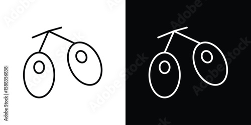 Jujube icon. Thin linear web icons