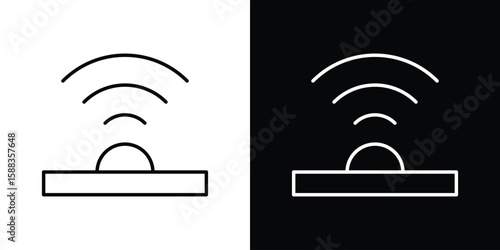Infrared icon. Thin linear web icons