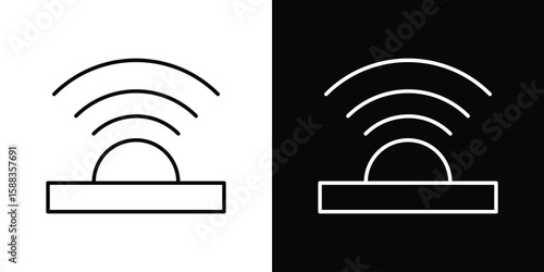 Infrared icon. Thin linear web icons