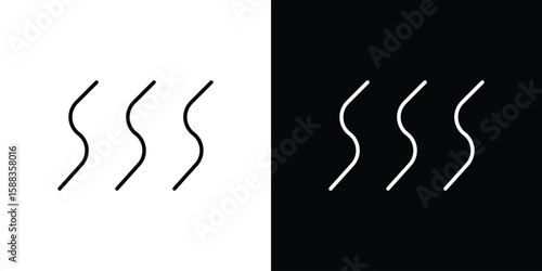 Hot icon. Thin linear web icons