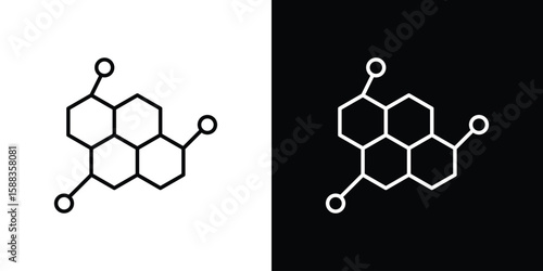 Hormones icon. Thin linear web icons