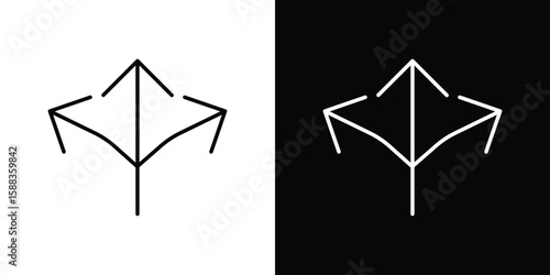 Flexibility icon. Thin linear web icons