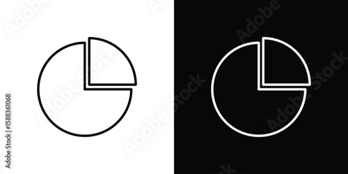 Dividend yield icon. Thin linear web icons