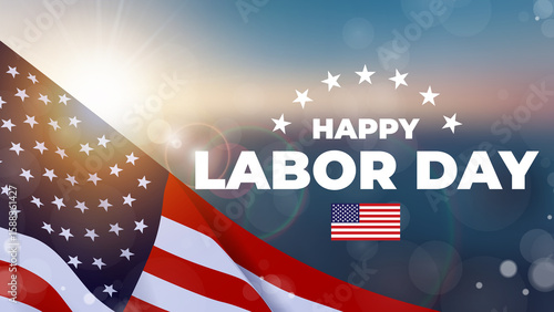 Obraz na plátně Happy Labor Day USA