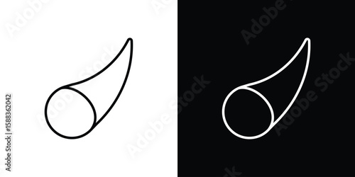 Cornucopia icon. Thin linear web icons