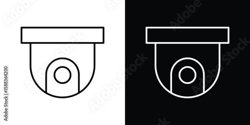 CCTV icon. Thin linear web icons