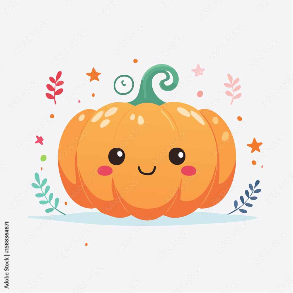 Fototapeta premium Halloween Pumpkin Vector Design
