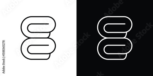 blanket icon. Thin linear web icons