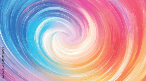 Abstract galaxy background with swirling colorful cosmic clouds and stars, vibrant space-themed vector design featuring dynamic motion, deep space colors, and a dreamy nebula effect