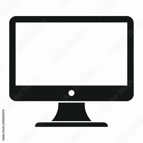 trendy black silhouette vector digital tablet