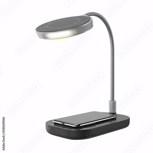 Modern led desk lamp with wireless charging pad for smartphone office home reading study table light 100 characters