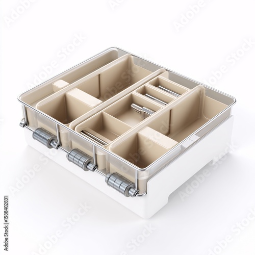 Buy drawer organizer expandable kitchen drawer organizer adjustable drawer dividers beige white