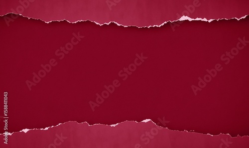 Wallpaper Mural Torn burgundy paper background with rough upper and lower edges, revealing a centered empty space. Perfect for text overlay, posters, invitations, or digital scrapbooking designs.

 Torontodigital.ca