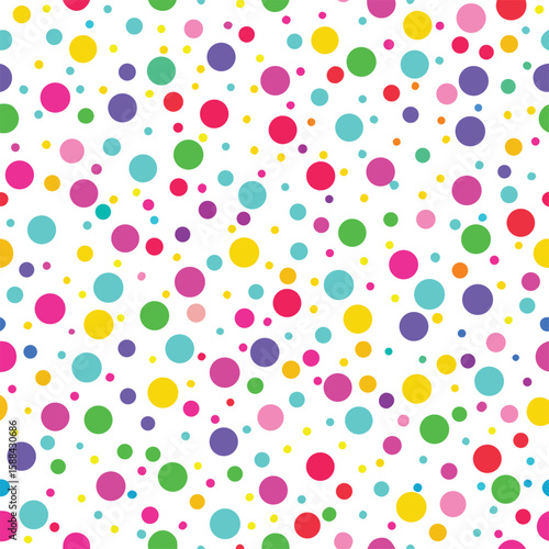 Random Small Circles Seamless Vector