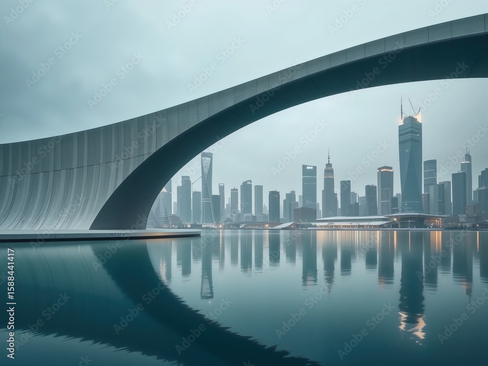 Obraz premium hong kong skyline