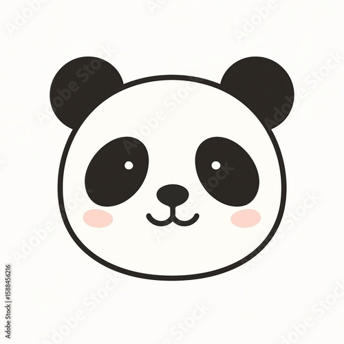 panda with a smile