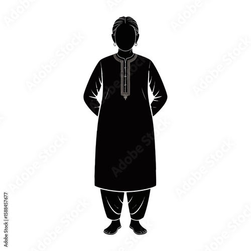 Man in Traditional South Asian Attire traditional clothing