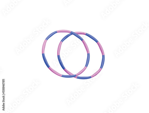 hula hoop icon 3d illustration render