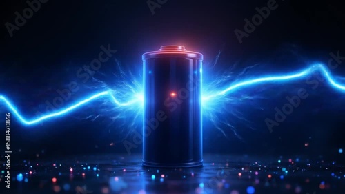 Battery charging with energy and lightning effects, energy storage technology