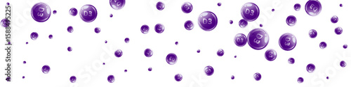 Vitamin D3 round capsules.